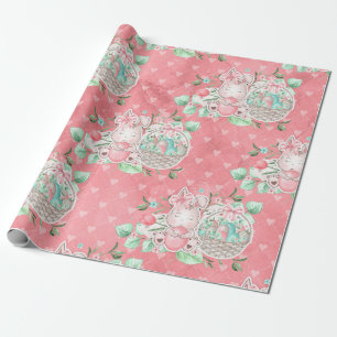 Niedlich Ostern Liebe Bunny Geschenkpapier