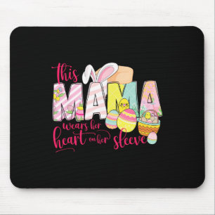 Niedlich Ostern Mama Bunny Floral Muttertag Frühli Mousepad