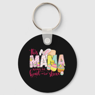 Niedlich Ostern Mama Bunny Floral Muttertag Frühli Schlüsselanhänger