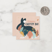 Niedlich Ostern Mitteilungskarte (Vorderseite/Rückseite Beispiel)