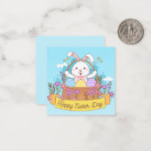 Niedlich Ostern Mitteilungskarte (Vorderseite/Rückseite Beispiel)