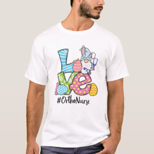 Niedlich Ostern Ortho Nurse Bunny Ears Happy Oster T-Shirt
