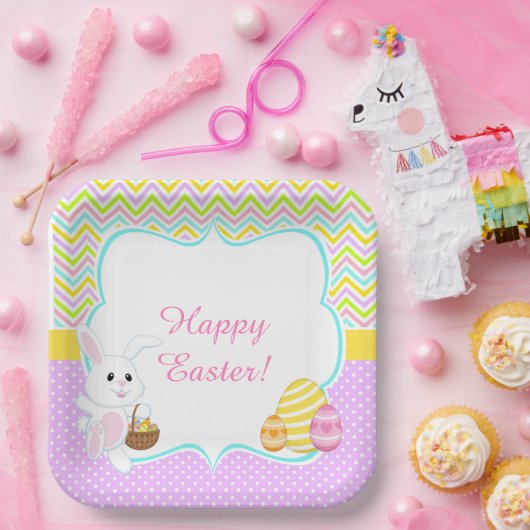 Niedlich Ostern Osterhase Eizelljagd Pappteller (Party)