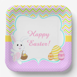 Niedlich Ostern Osterhase Eizelljagd Pappteller