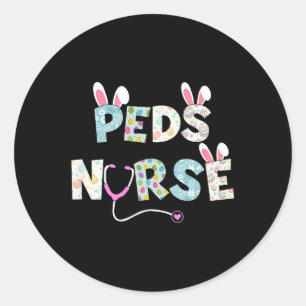 Niedlich Ostern Peds Kurse Sonnige Ohren Happy Ost Runder Aufkleber