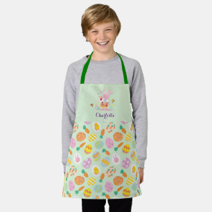 Niedlich Ostern Pink Bunny Garden Egg Jagen Kinder Schürze