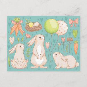 Niedlich Ostern Postkarte