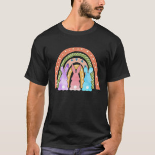 Niedlich Ostern Regenbogen Aquarellfarben Happy Os T-Shirt