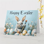 Niedlich Ostern Sonnenanbeter: Springtime Art Karte (Gelbe Blume)