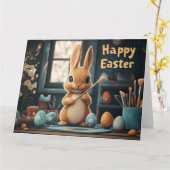 Niedlich Ostern Sonnenanbeter: Springtime Art Karte (Gelbe Blume)