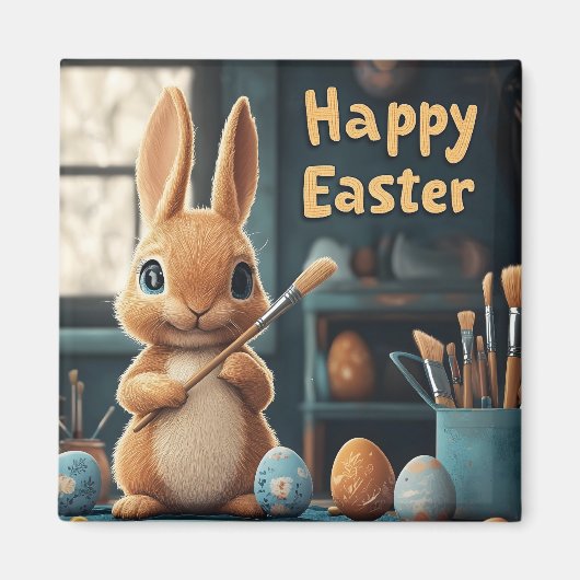 Niedlich Ostern Sonnenanbeter: Springtime Art Magnet (Vorne)
