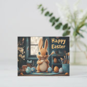 Niedlich Ostern Sonnenanbeter: Springtime Art Postkarte (Stehend Vorderseite)