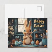 Niedlich Ostern Sonnenanbeter: Springtime Art Postkarte (Vorne/Hinten)