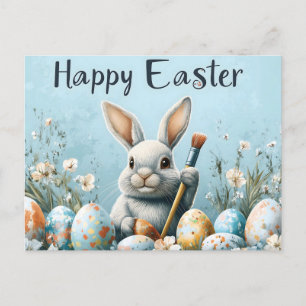 Niedlich Ostern Sonnenanbeter: Springtime Art Postkarte