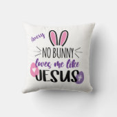 Niedlich Ostern Sonnige Eier Jesus Lieben Personal Kissen (Rückseite)