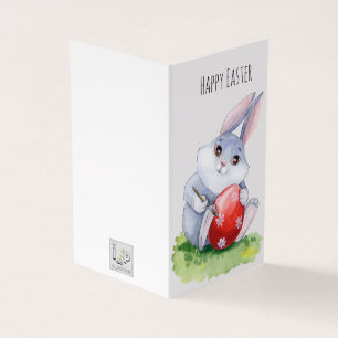 Niedlich Ostern Sonnige Malerei Ei Ferienkarte