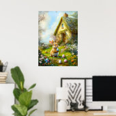 Niedlich Ostern Sonnige Malerei Kunst, Dichtung un Poster (Heimbüro)