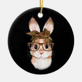 Niedlich Ostern Sonnige Mama Osterleopard Jahr des Keramik Ornament