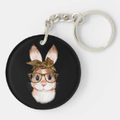 Niedlich Ostern Sonnige Mama Osterleopard Jahr des Schlüsselanhänger (Rückseite)