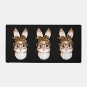 Niedlich Ostern Sonnige Mama Osterleopard Jahr des Schreibtischunterlage (Vorderseite)