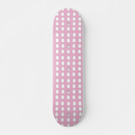 Niedlich Ostern Sonnige, weiße Eier auf rosa Skateboard