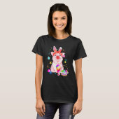 Niedlich Ostern Sonniger Frühling Schweinefleisch T-Shirt (Vorne ganz)