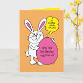 Niedlich Ostern Sonniges sonniges Ei Riddle für Ki Karte (Gelbe Blume)