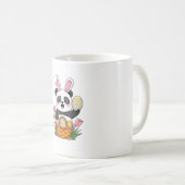 Niedlich Osterpanda Bunny Rabbit Ostereier Korb P Kaffeetasse (VorderseiteRechts)