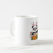 Niedlich Osterpanda Bunny Rabbit Ostereier Korb P Kaffeetasse (Vorderseite Links)