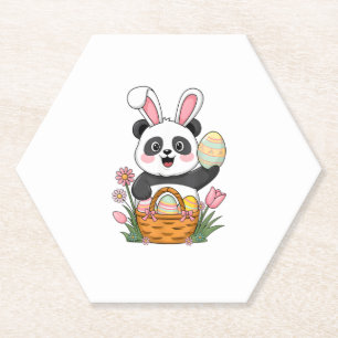 Niedlich Osterpanda Bunny Rabbit Ostereier Korb P Untersetzer