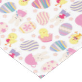 Niedlich-Ostersonne und Küken-Mustertuch Tischdecke (Schrägansicht)