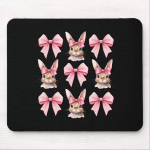 Niedlich Ostersonnengesicht Coquette Bow Osterfeie Mousepad