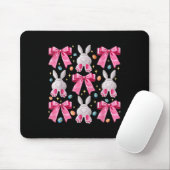 Niedlich Ostersonnengesicht Coquette Bow Osterfeie Mousepad (Mit Mouse)