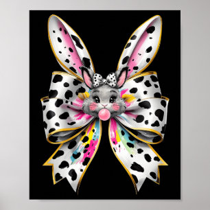 Niedlich Ostersonnengesicht Coquette Bow Osterfeie Poster