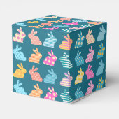 Niedlich Ostersonnenmuster Blau Geschenkschachtel (Rückseite)