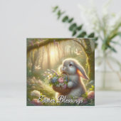 Niedlich Ostersonnige Blume Feiertagskarte (Stehend Vorderseite)