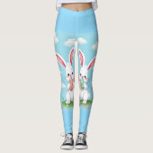 Niedlich Ostersonnige Leggings - Fun Spring De (Vorderseite)
