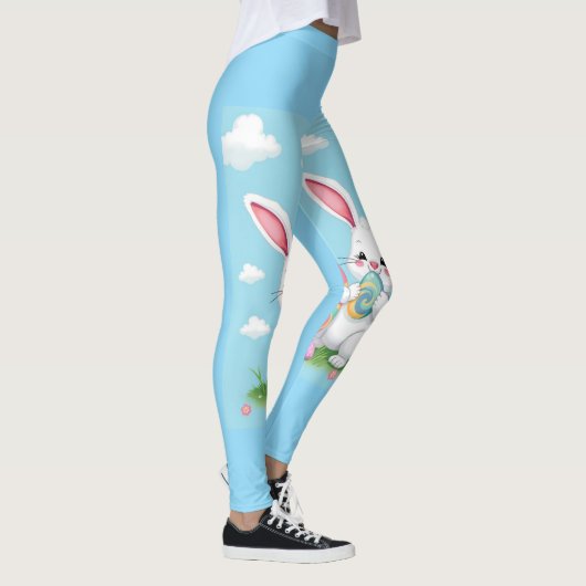 Niedlich Ostersonnige Leggings - Fun Spring De (Rechts)