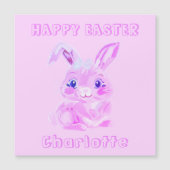 Niedlich Ostersonnige Rosa Kühlschrank Karte (Vorderseite)