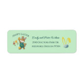 Niedlich Ostersonnige Rücksendeadresse (Vorne)