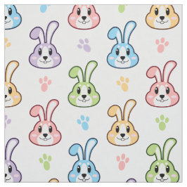 Niedlich Ostersonniges Kaninchenmuster | Urlaub Stoff