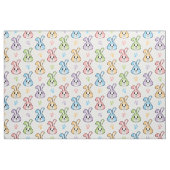 Niedlich Ostersonniges Kaninchenmuster | Urlaub Stoff (Fat Quarter (45,7 x 55,9 cm))