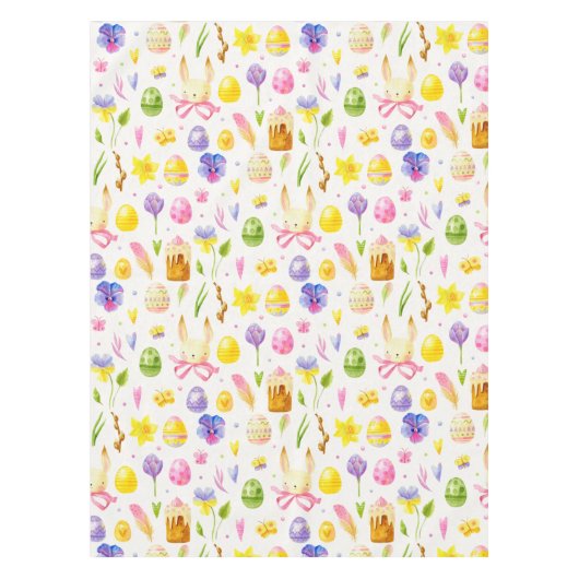 Niedlich-Ostertafel Tischdecke (Vorderseite)
