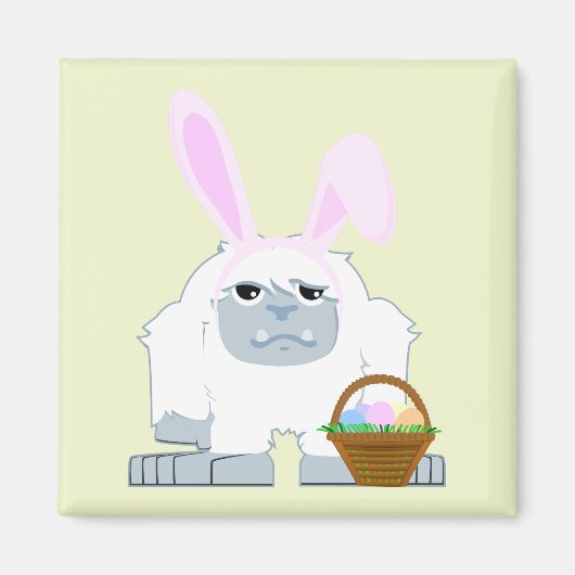 Niedlich OsterYeti Magnet (Vorne)