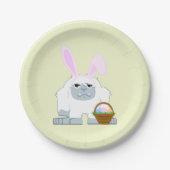 Niedlich OsterYeti Pappteller (Vorderseite)