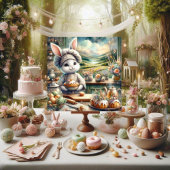 Niedlich Ostküche Koch Bunny Feiertagskarte