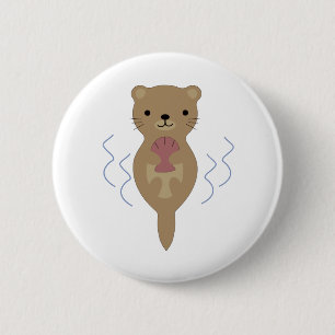 Niedlich Otter Button
