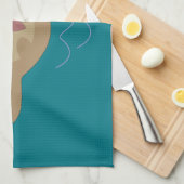 Niedlich Otter Geschirrtuch (Viertel Falte)