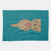 Niedlich Otter Geschirrtuch (Horizontal)