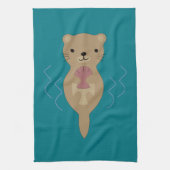 Niedlich Otter Geschirrtuch (Vertikal)